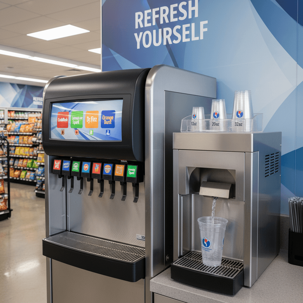 Fountain drinks at 4 Sons