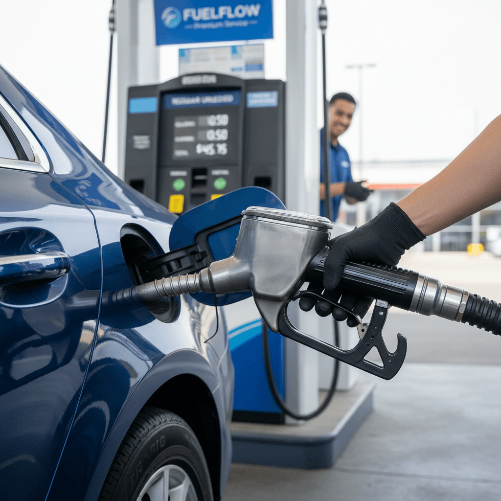 Gas station services at 4 Sons