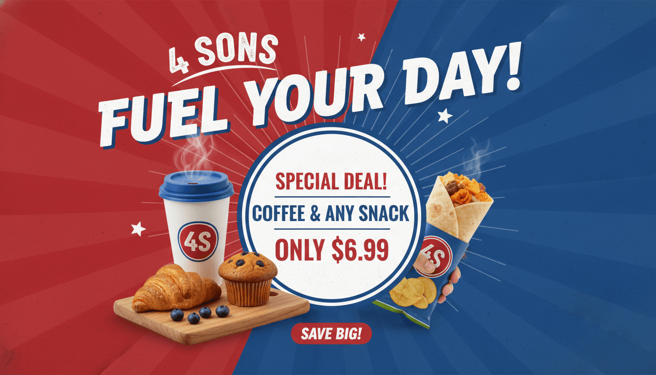 Current promotions at 4 Sons