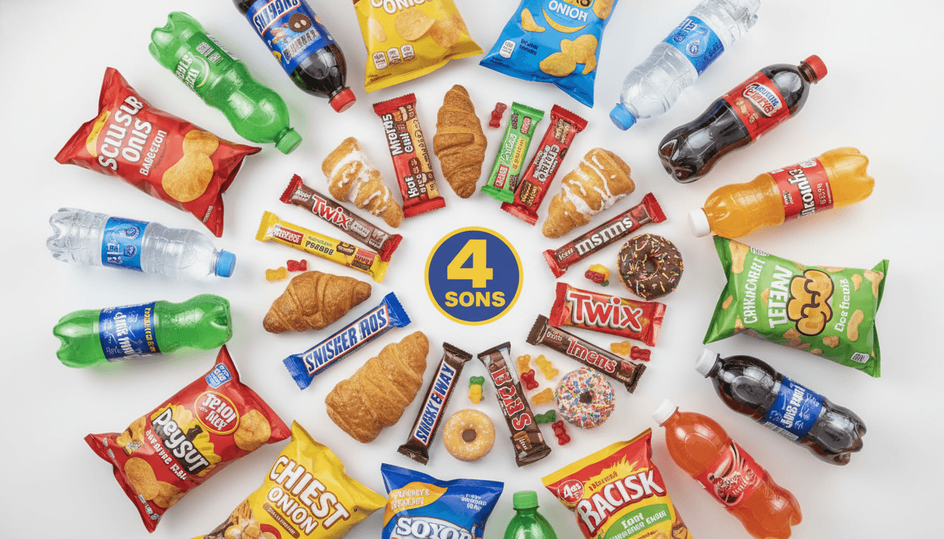 Fresh snacks and food at 4 Sons